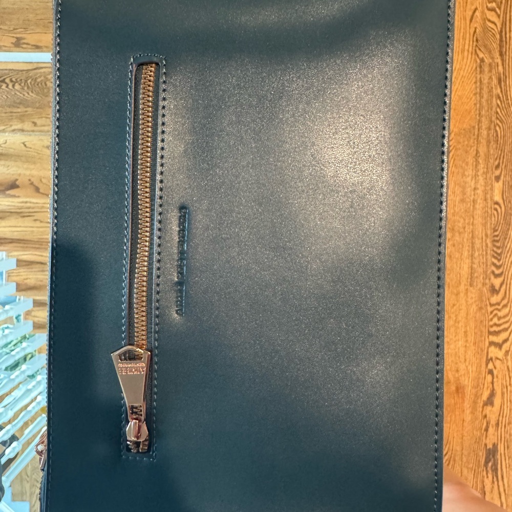 NWT Aimee Kestenberg Black Leather Clutch